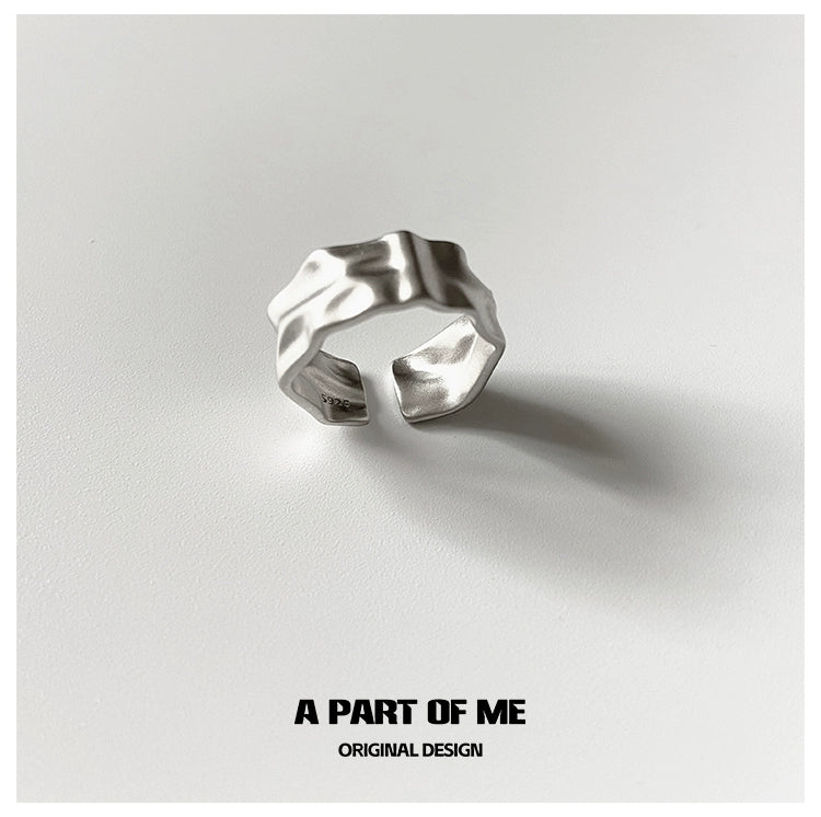 Orchid Texture Punk Ring