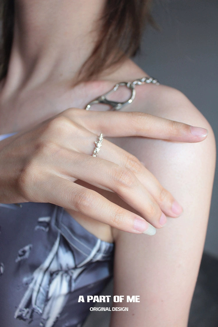 Surf Texture Couple Rings