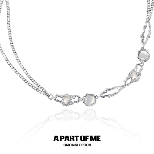 Gemstone Beaded Collarbone Chain