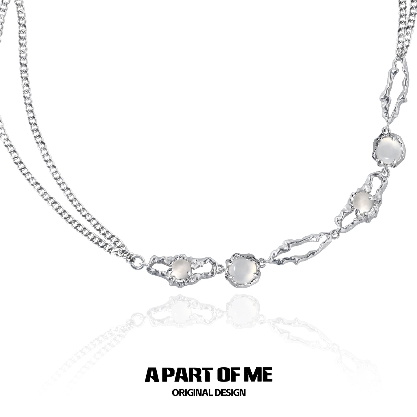 Gemstone Beaded Collarbone Chain