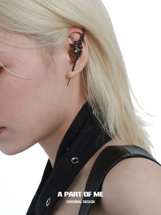 Pale Moon Piercing Ear Needle