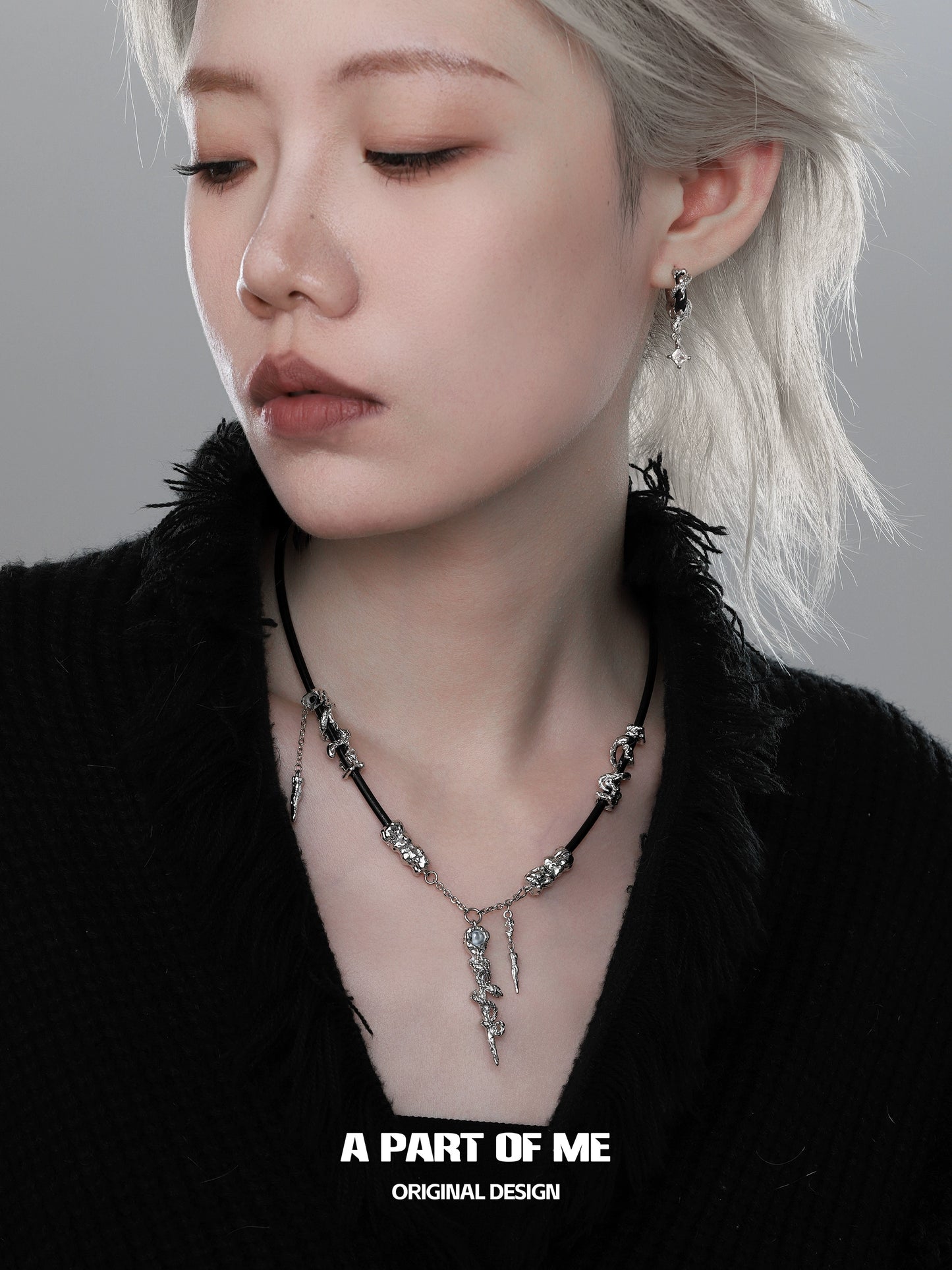 Leather Wrapped Snake Necklace