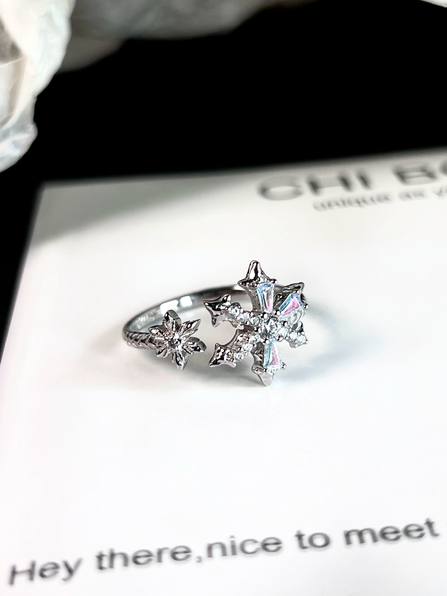 "Poem of Deep Snow" Ring