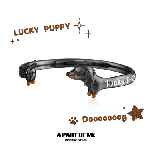 Lucky Dachshund Dog Bracelet