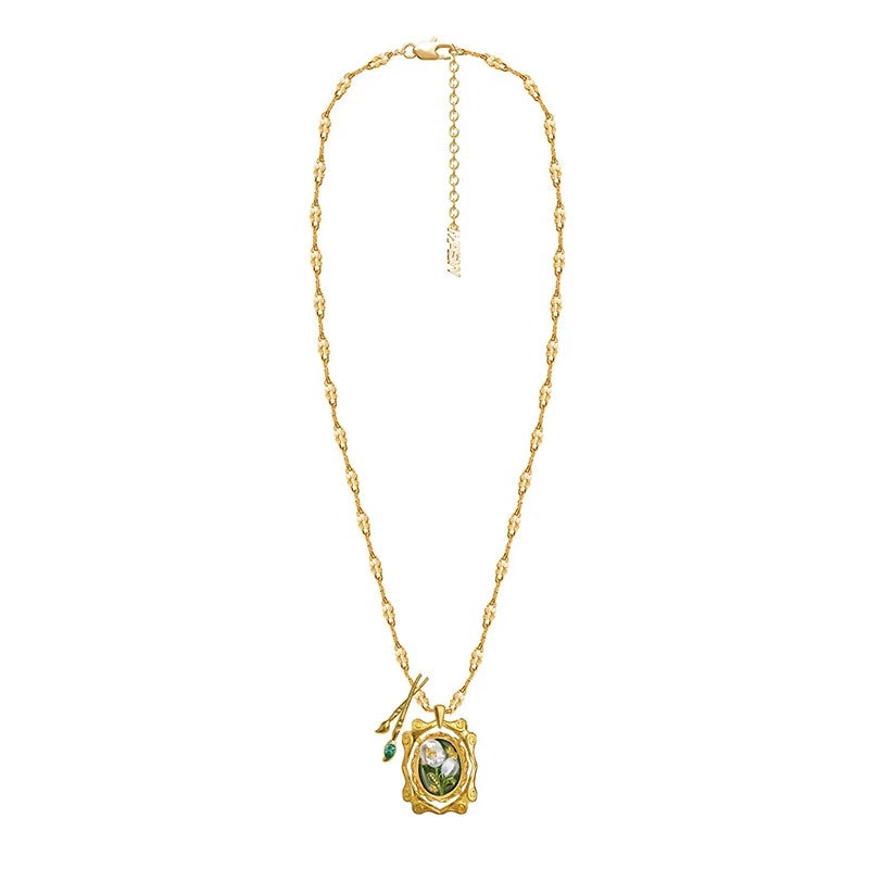 Oil Painting Love Necklace