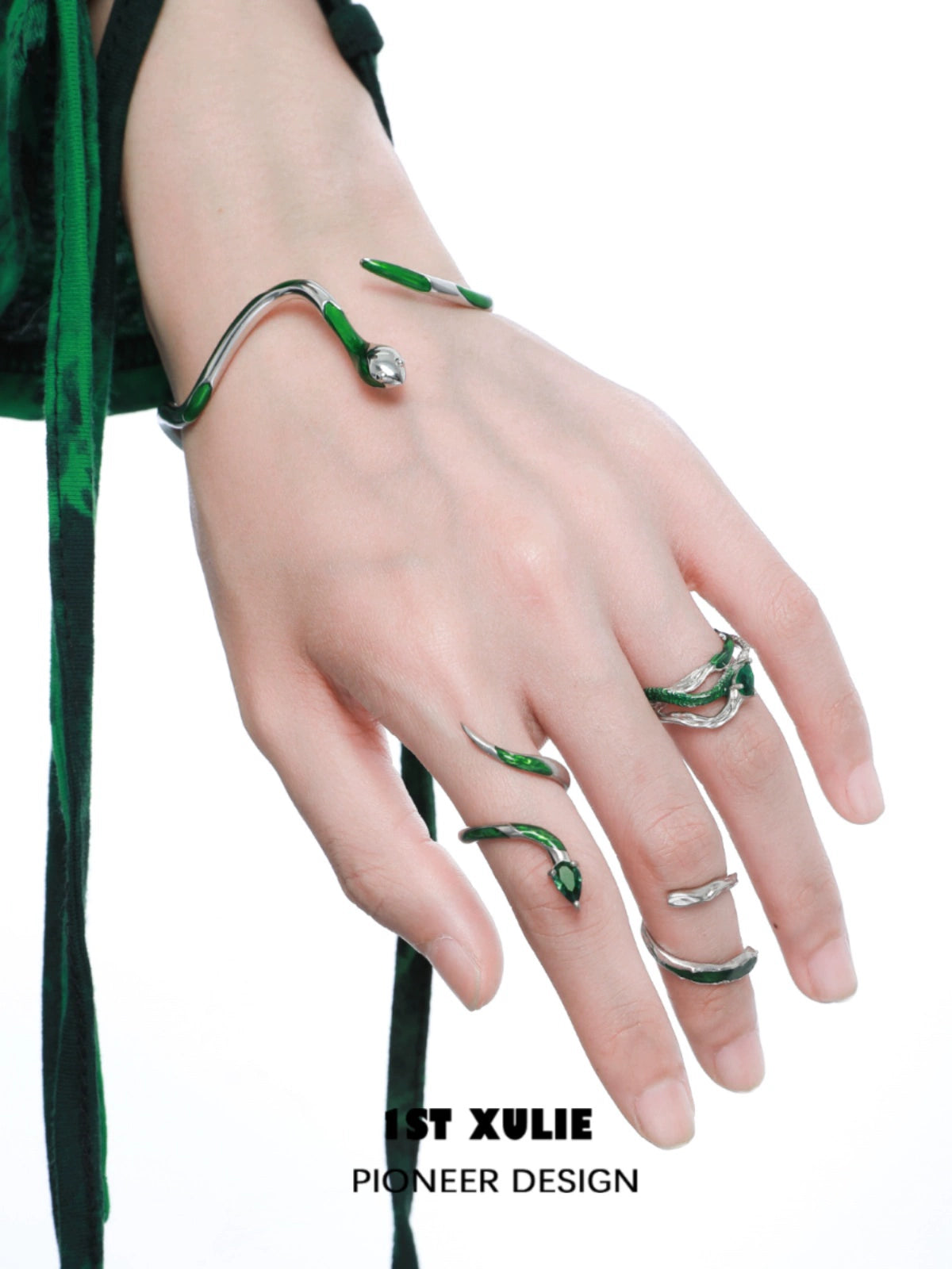 Y2K Slytherin Snake Cool Girl Bracelet
