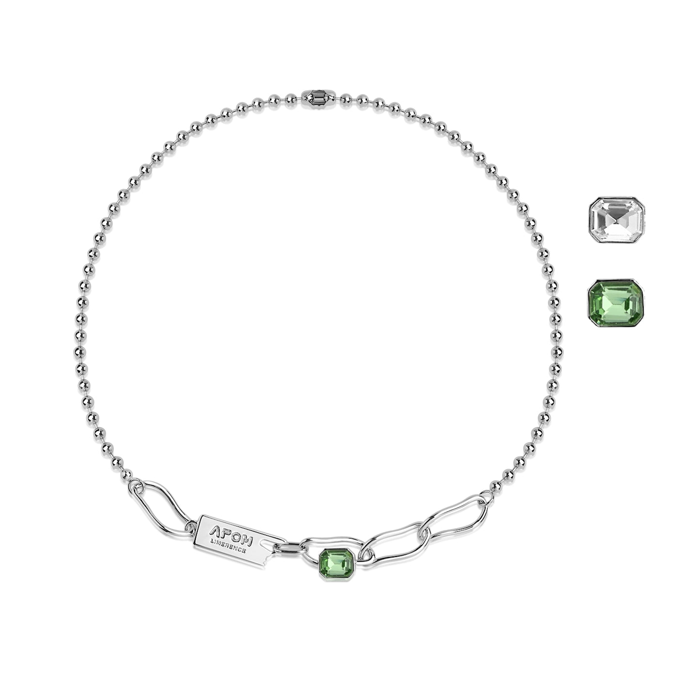 Rebel Gemstone Chain Necklace
