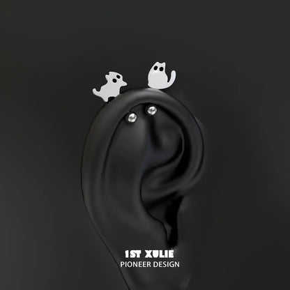 1STXULIE Devil Cat Earrings with Playful Cat Design Perfect for Cat Lovers