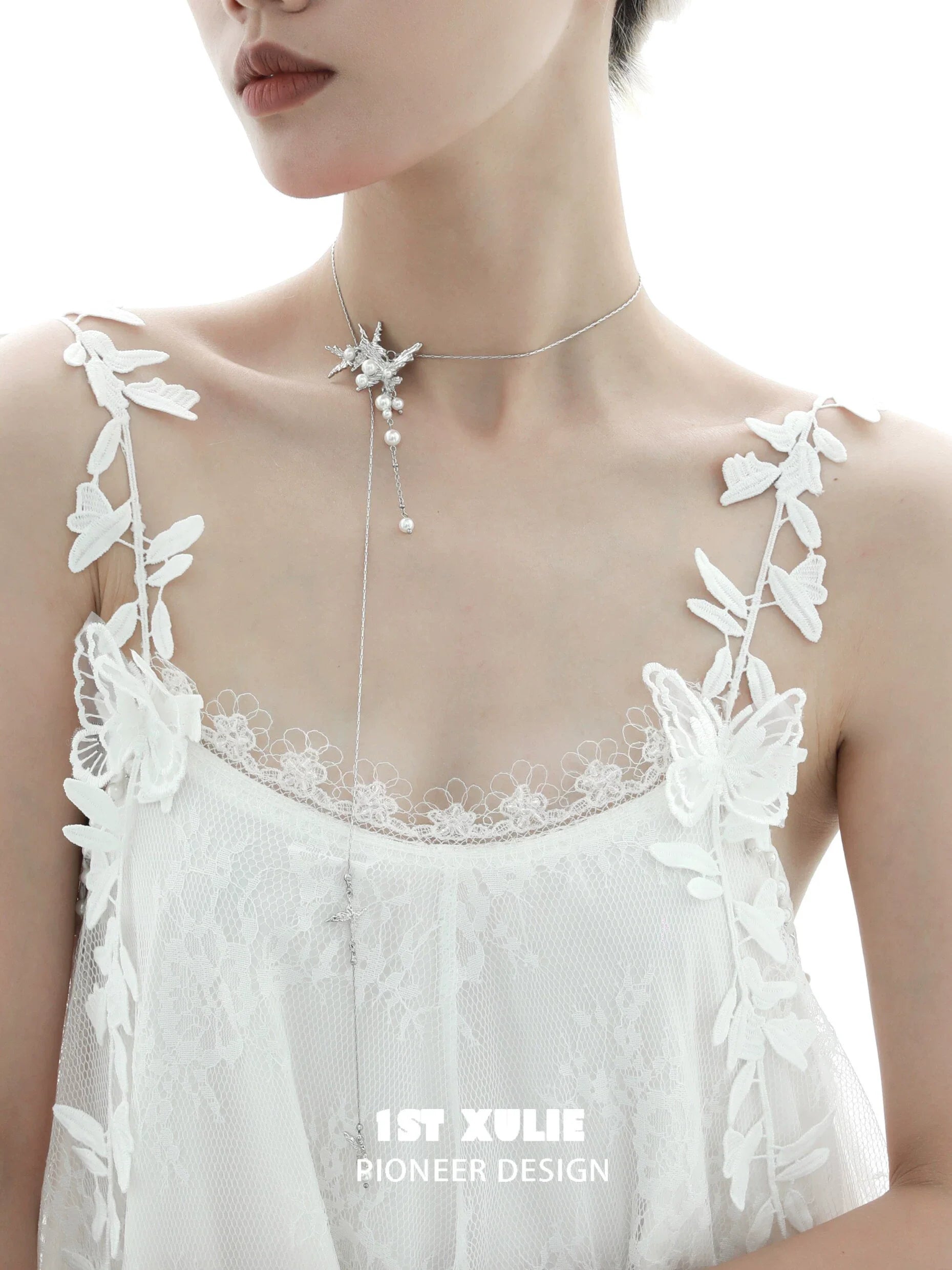 Elegant dream wings pearl necklace with delicate butterfly design for a stunning look