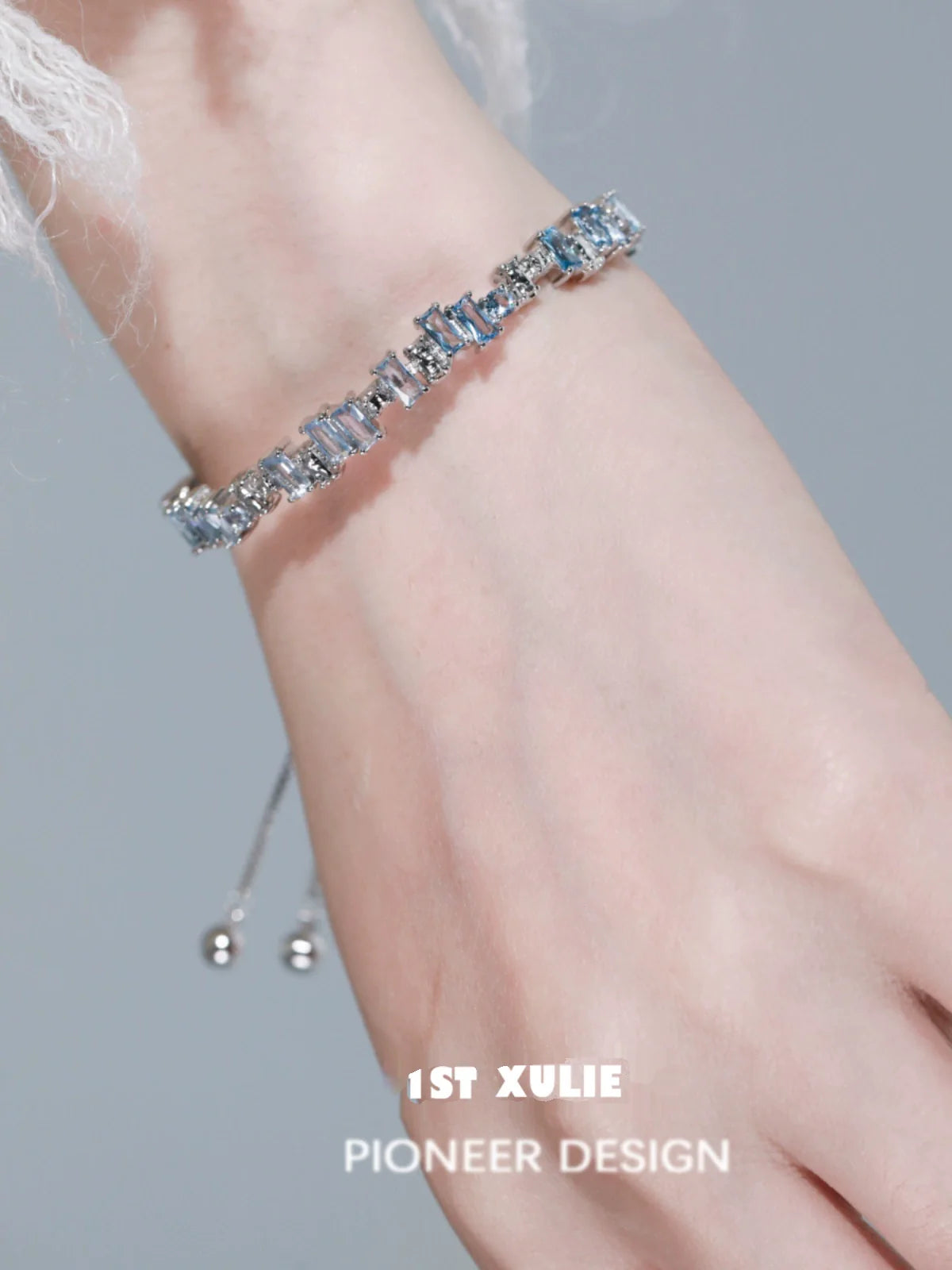 Iceland zircon star bracelet featuring sparkling blue stones in a chic design for elegant looks