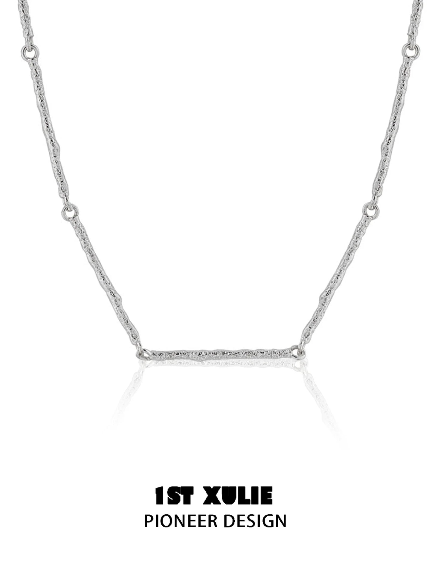 Minimalist bamboo necklace by 1STXULIE featuring a sleek, contemporary design for everyday wear