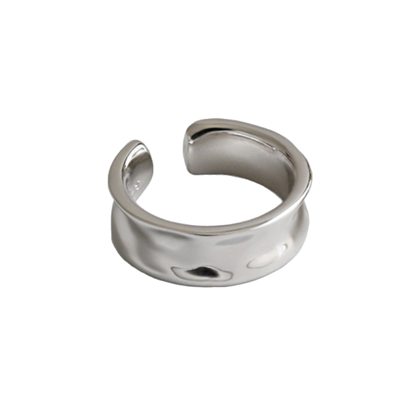 Sleek minimalist frosted ear cuffs in silver for a modern and stylish look