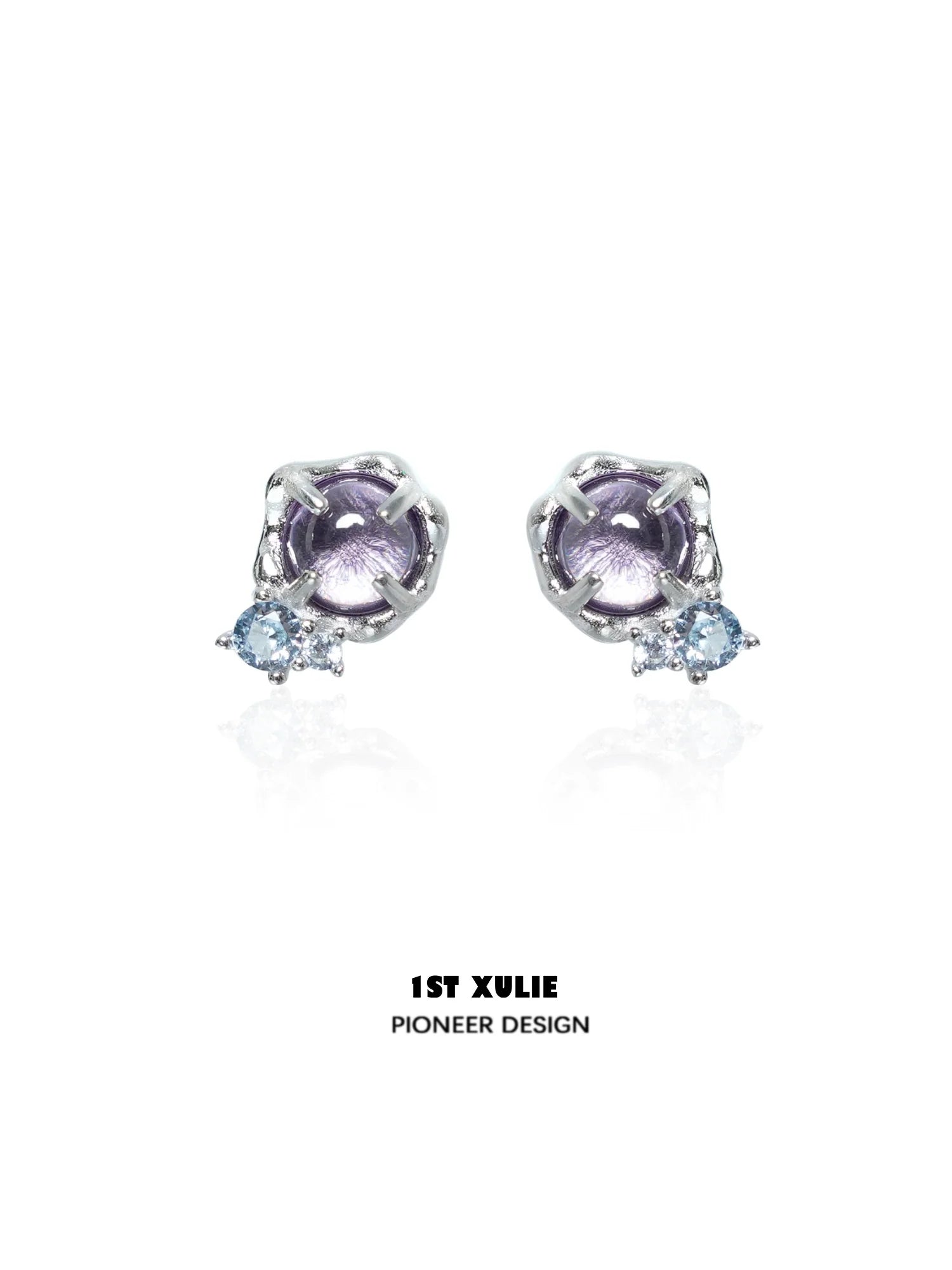 Mystic amethyst zircon earrings with elegant design and sparkling gemstones for a touch of sophistication