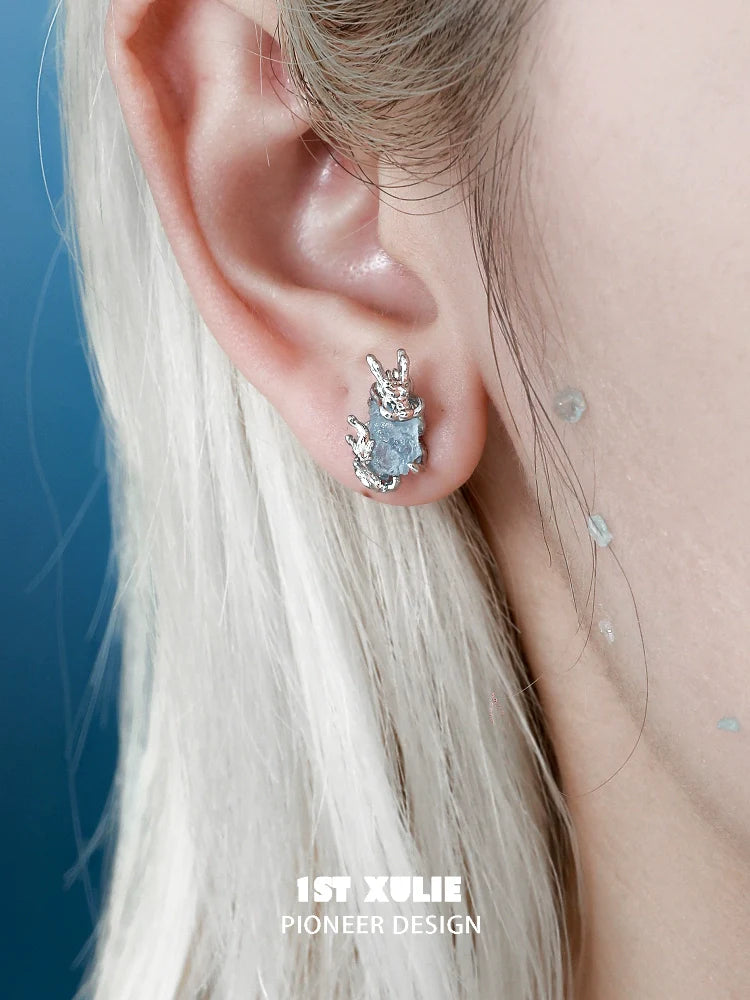 Silver Mystic Elf Earrings with a Unique Design for Fantasy Jewelry Lovers
