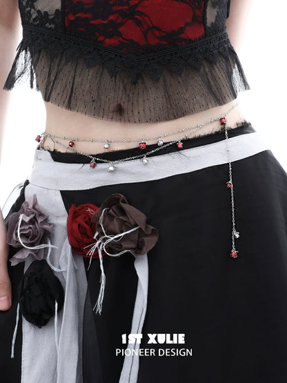 Rose kiss clavicle chain necklace featuring delicate design and charm details for stylish outfits