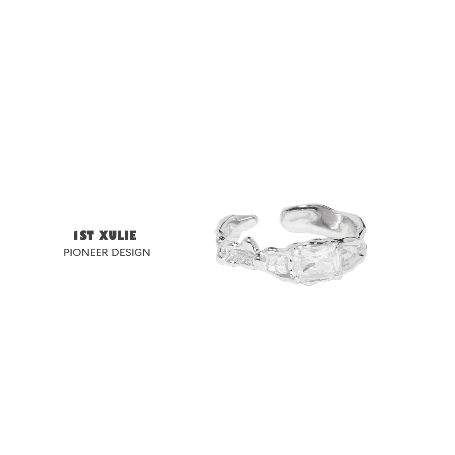 Stylish silver crown couple ring with unique design for matching partners