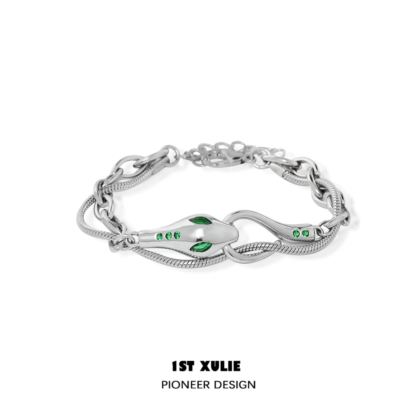 Slytherin snake bracelet featuring elegant design with emerald-green accents and a distinctive snake motif