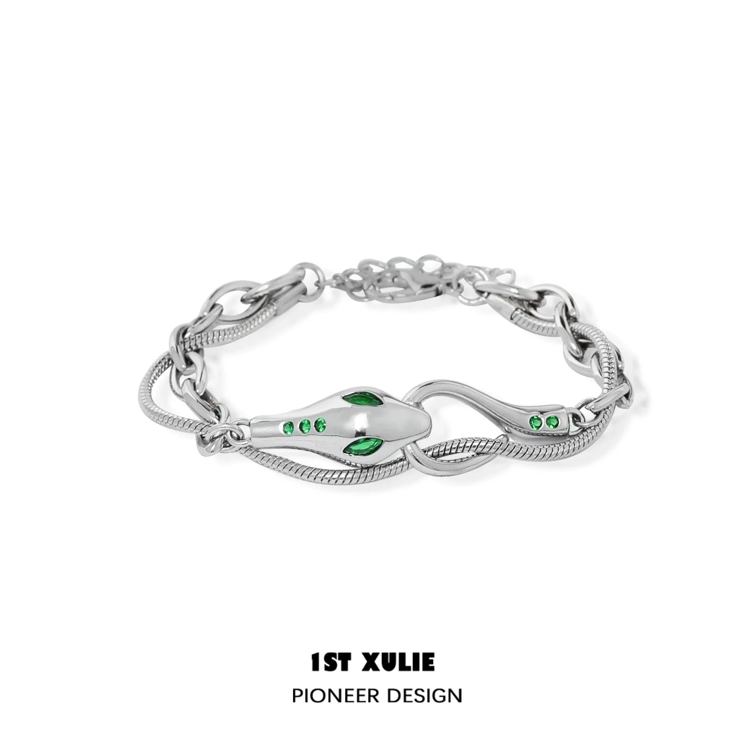 Slytherin snake bracelet featuring elegant design with emerald-green accents and a distinctive snake motif