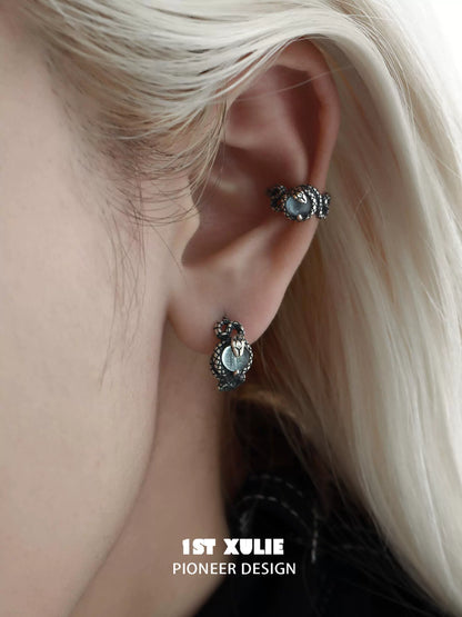 Unique Slytherin snake ear cuff by 1ST XULIE with intricate details for a stylish accessory