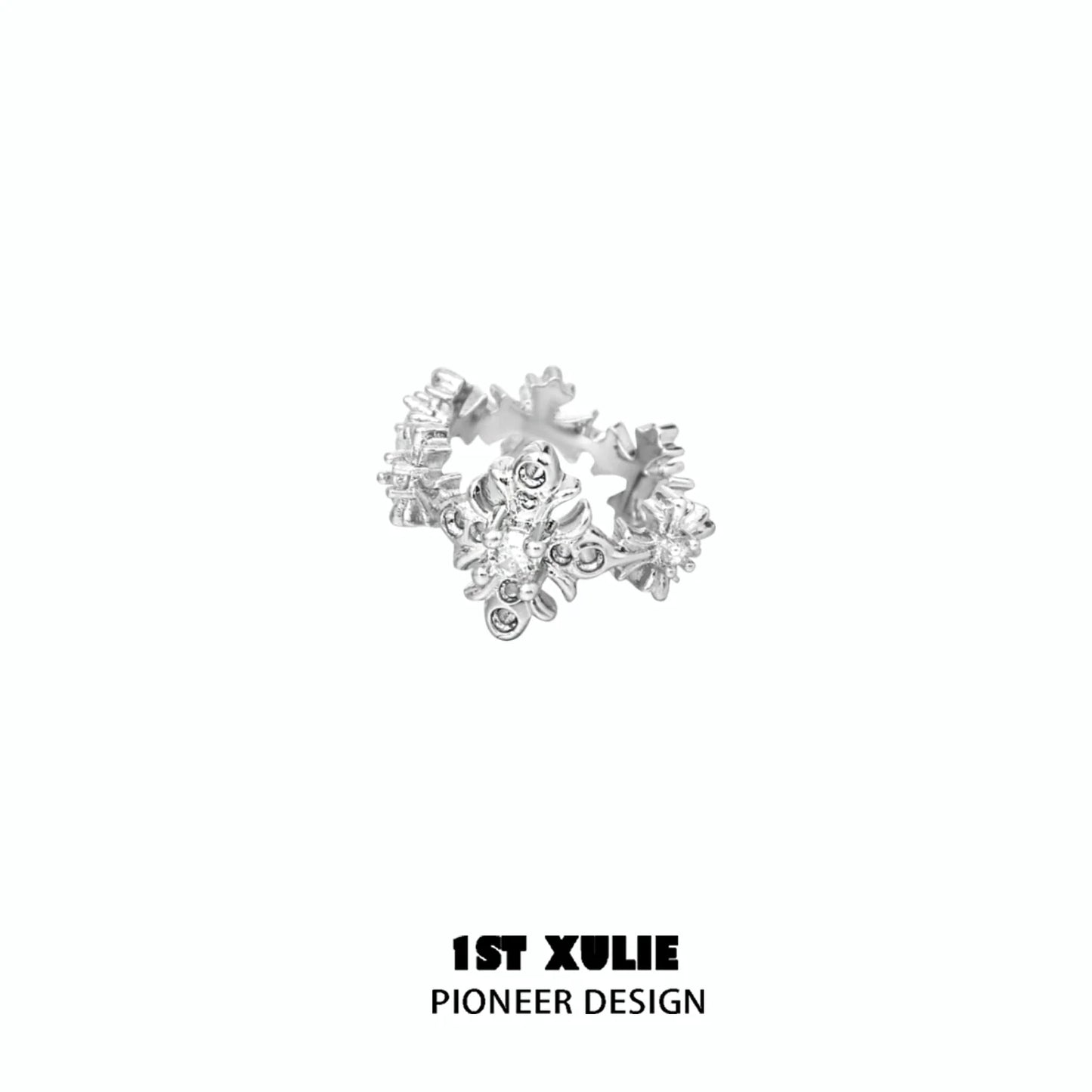 1ST XULIE Spiked Cross Earrings with Unique Design for Bold Fashion Statements