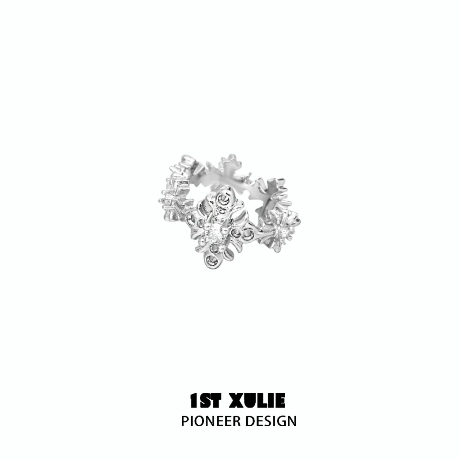 1ST XULIE Spiked Cross Earrings with Unique Design for Bold Fashion Statements