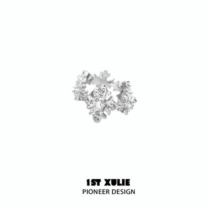 1ST XULIE Spiked Cross Earrings with Unique Design for Bold Fashion Statements