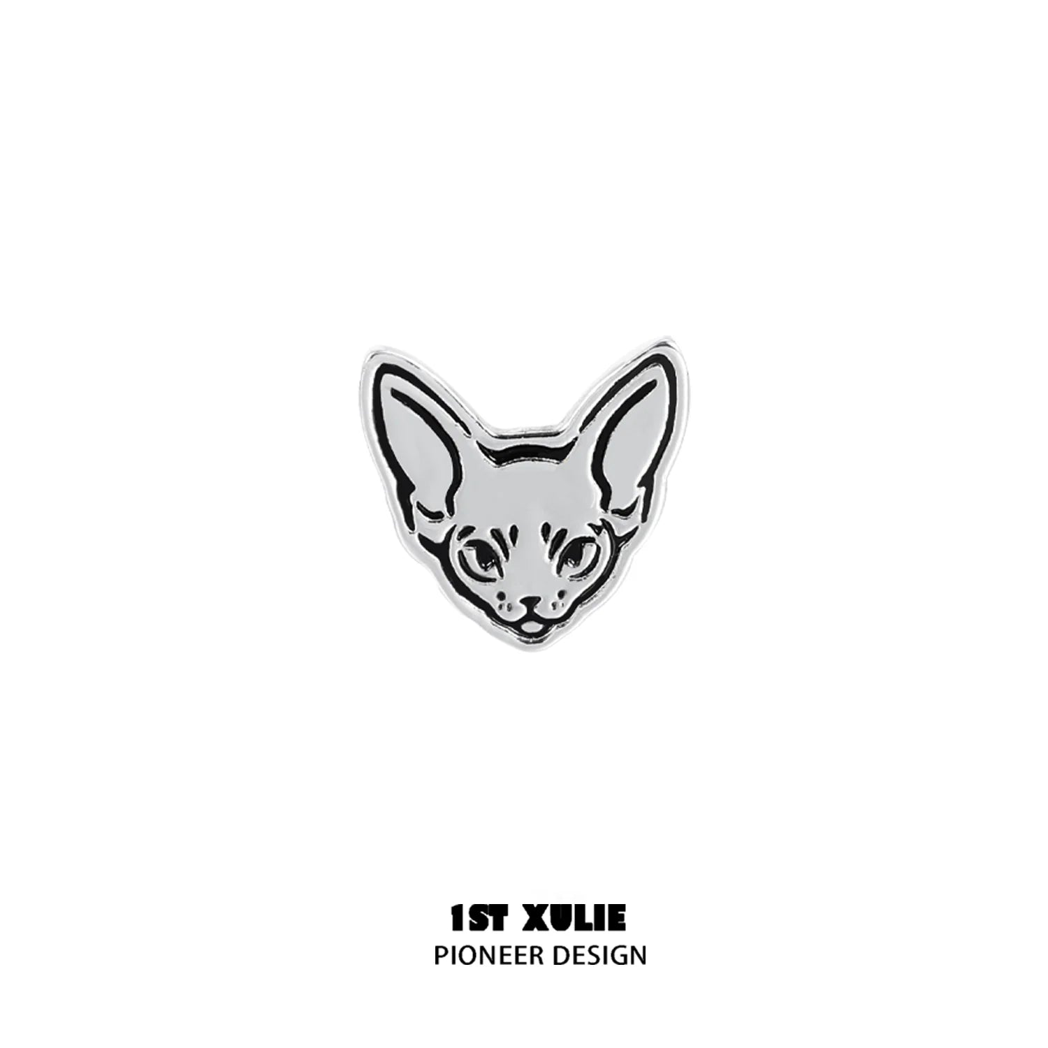 Unique street art cat earrings featuring a stylish cat design for trendy accessory lovers
