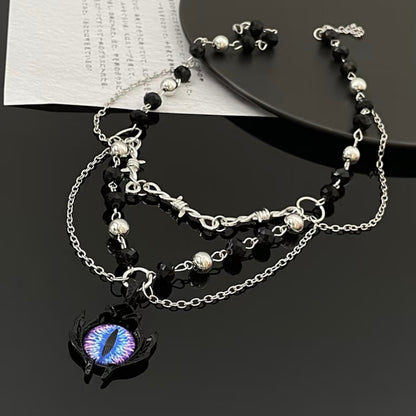 Y2K Demon Eye Choker
