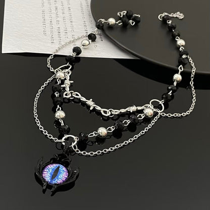 Y2K Demon Eye Choker