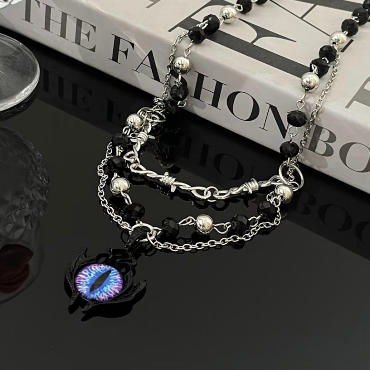 Y2K Demon Eye Choker