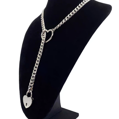 Gothic Punk Heart Pendant Choker