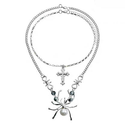 Dark Spider Gothic Necklace