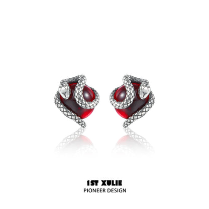 Y2K Slytherin Snake Fang Earrings