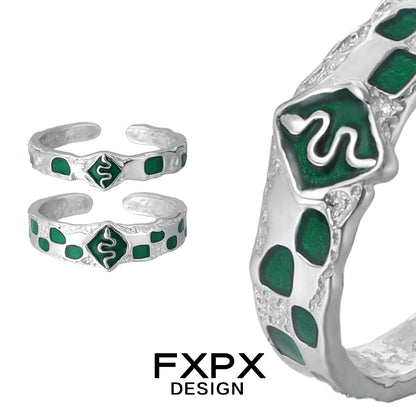Court Green Snake Ring