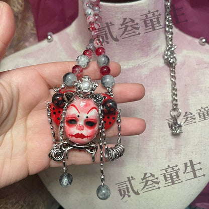 Necklaces-Ersan Tongsheng Original Handmade Heavy Industry Punk Doll Necklace Metal Niche Design Necklace