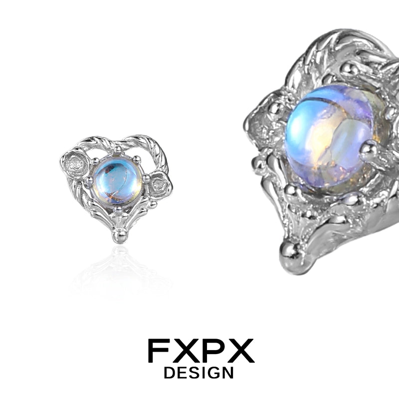 Y2K Love Moonstone Earrings