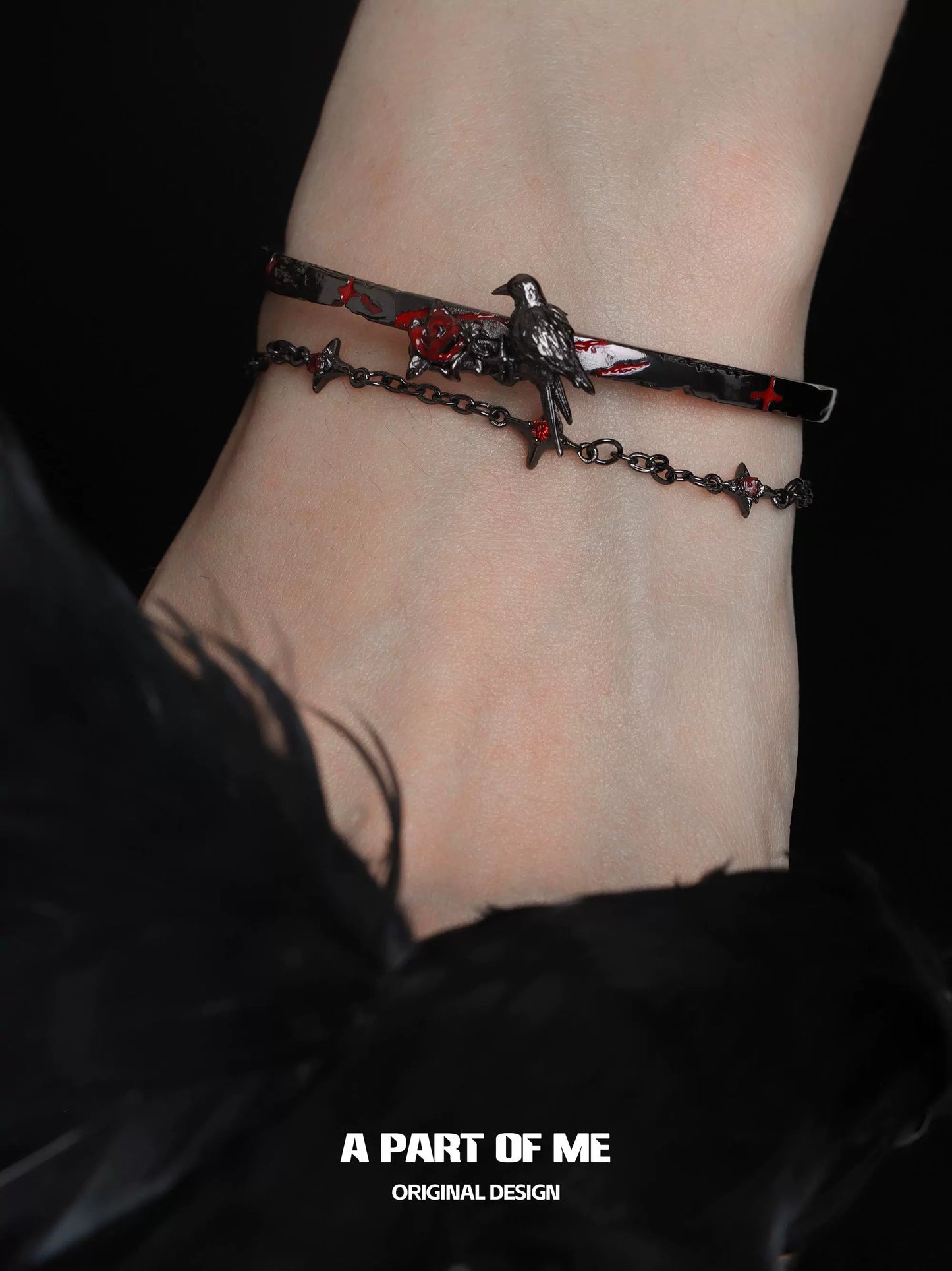 Raven Starlight Double Bracelet