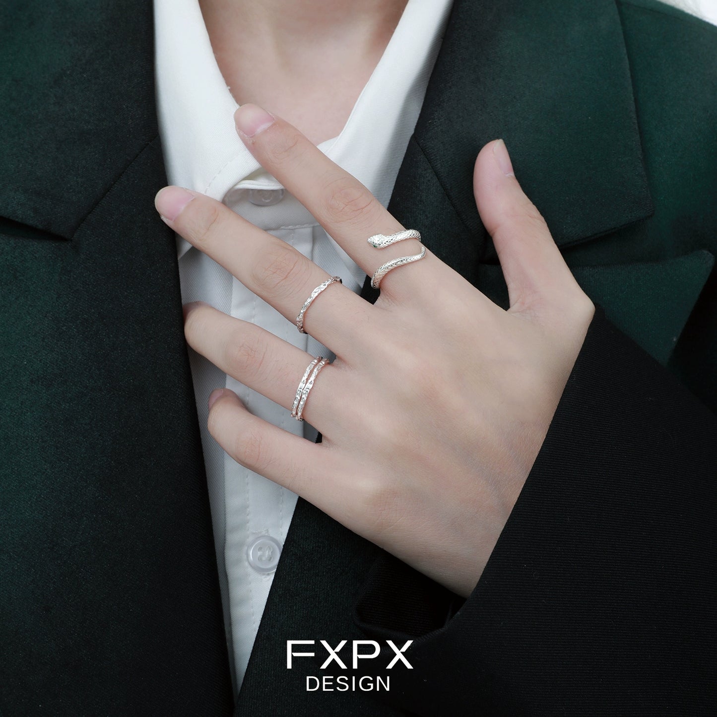 Mystic Ouroboros Silver Ring