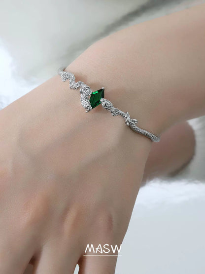 Evil Snake & Rose Bracelet