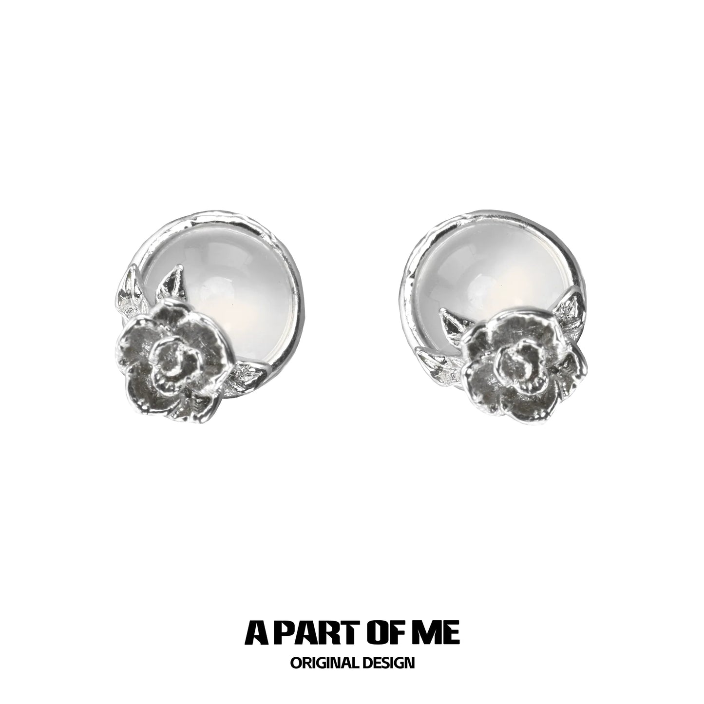 Fragrance Agate Rose Earrings