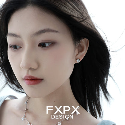 Minimalist Star Shell Earrings