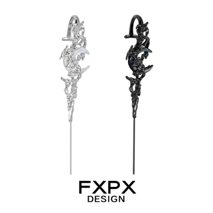 Gothic Day & Night Piercing Ear Needle