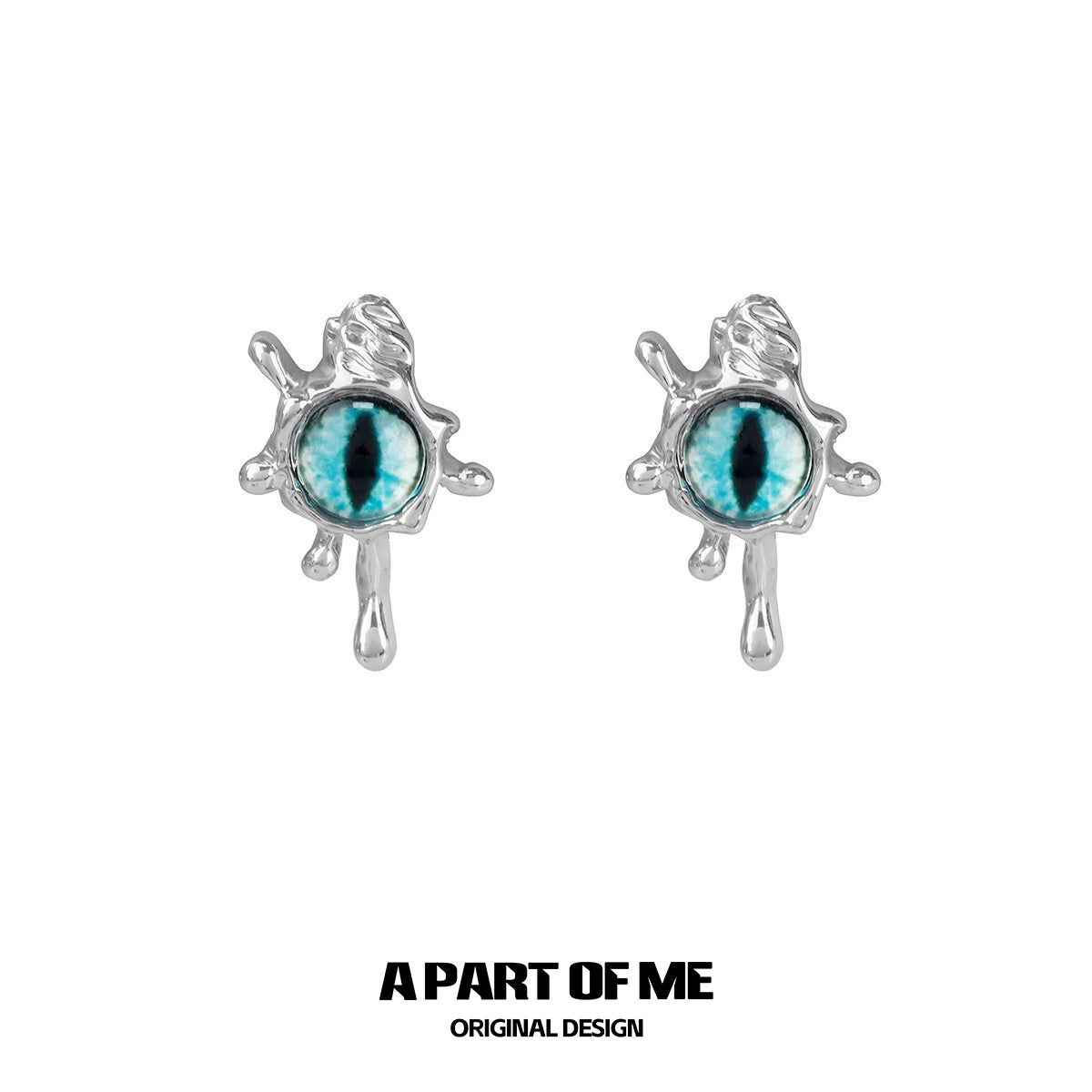 Blue Devil Eye Earrings