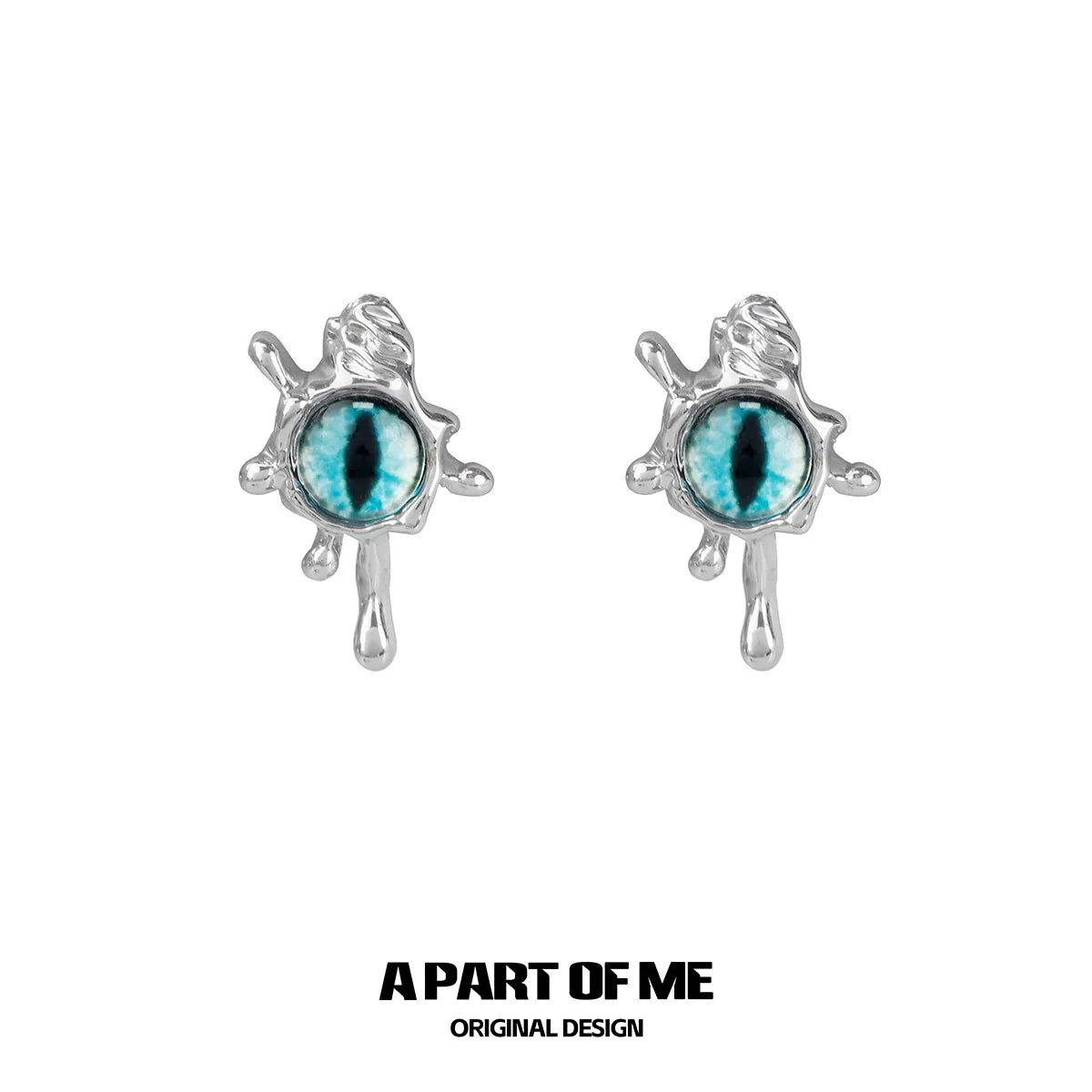 Blue Devil Eye Earrings