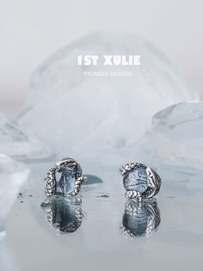 Slytherin Snake Cytal Cool Earrings