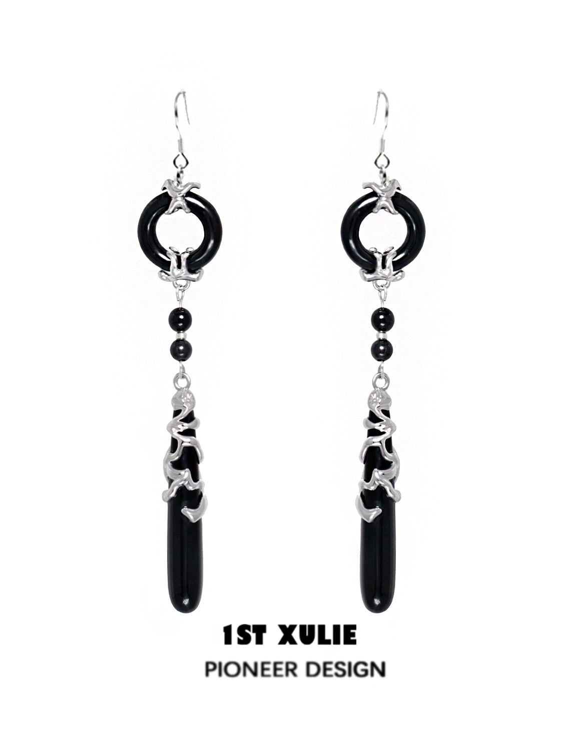 Gothic Nightfall Pendant Earrings