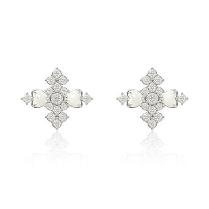 Fritillary Cross Vintage Earrings