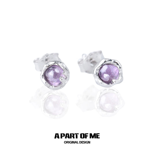 Charming Purple Planet Earrings