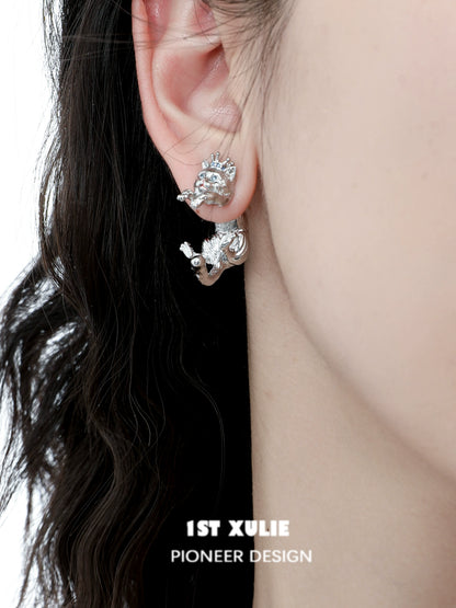 Y2K Rebel Wildcat Cat Earrings