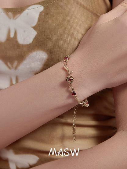 Rose Flower Vintage Bracelet